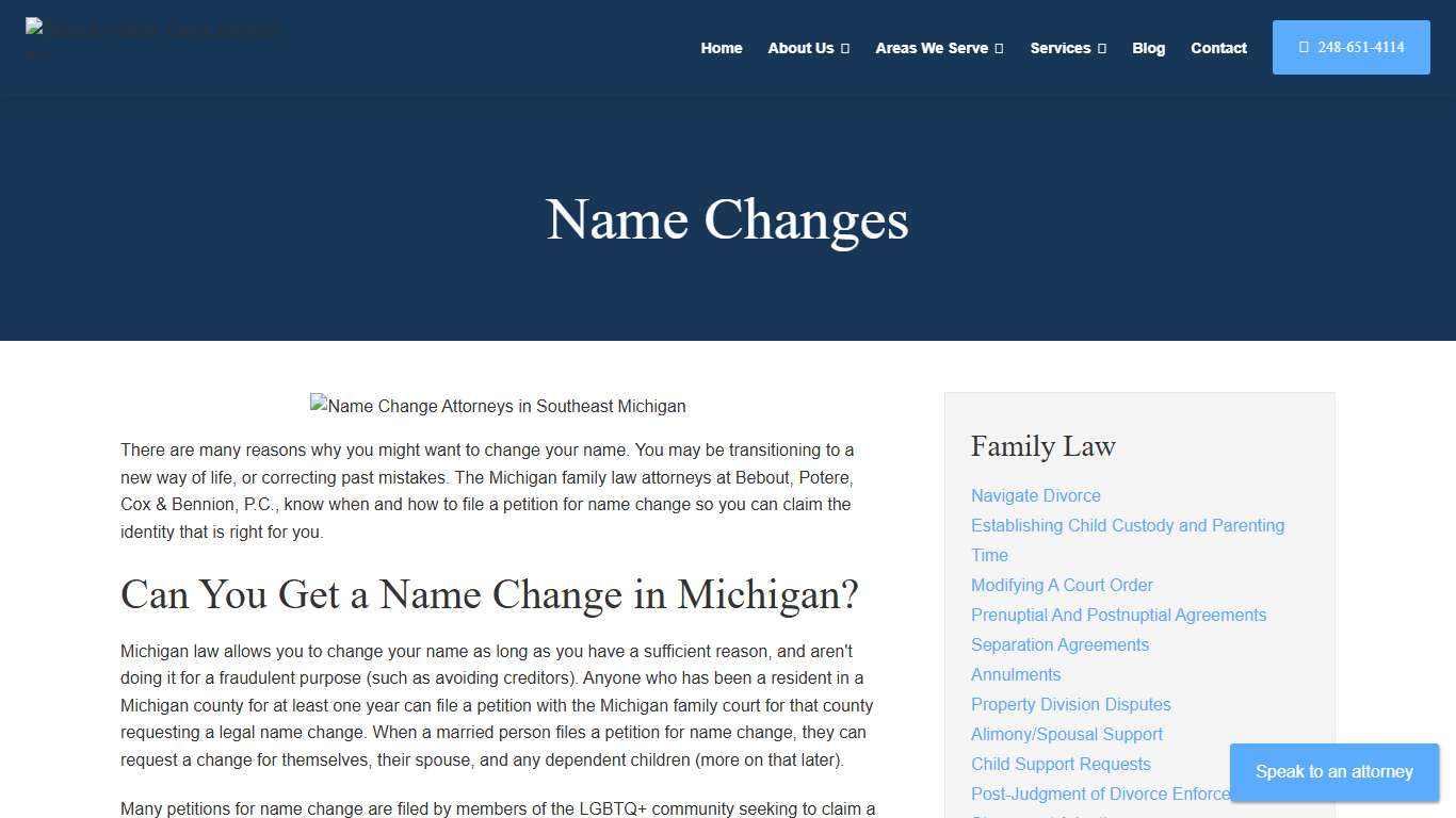 Name Changes Bebout, Potere, Cox & Bennion, P.C.