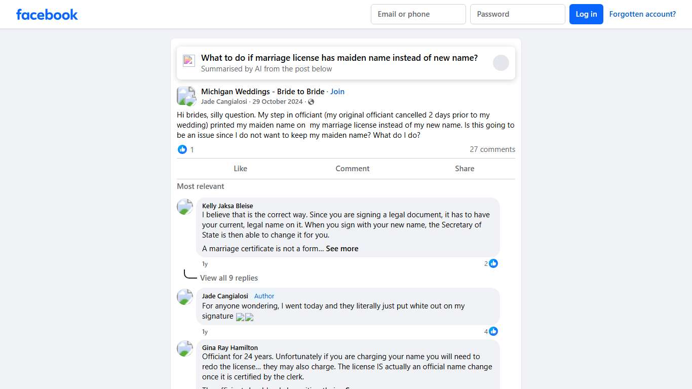 Michigan Weddings - Bride to Bride Hi brides, silly question Facebook